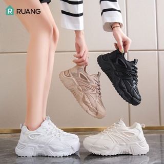 PUTIH HITAM Sneakers Women Sport Shoes Korean Fashion Casual White Black Platform Shoes ST005