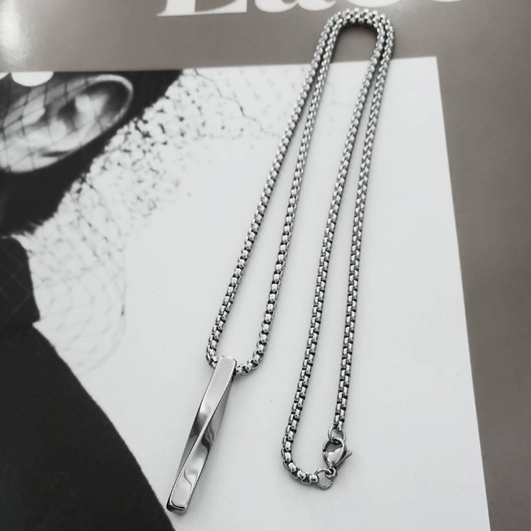 Men's Black Jesus Cross Chain Necklace Men'... - Grandado