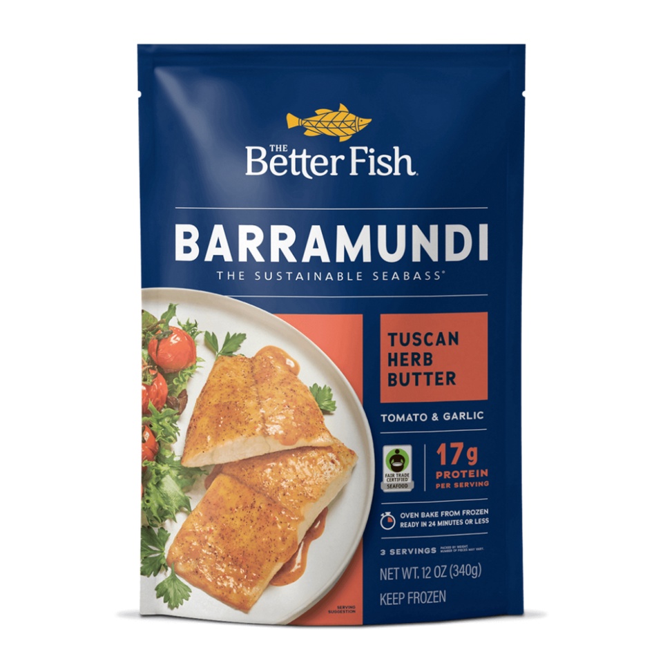 The Better Fish Barramundi Tuscan Herb Butter 340G - Sustainable ...