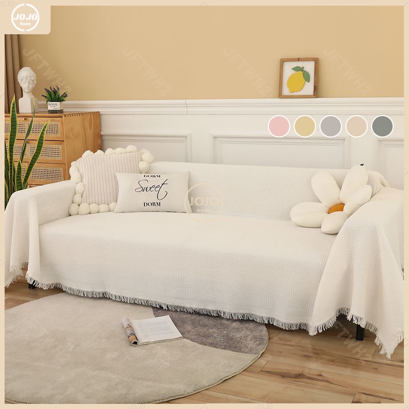 Sofa cover cloth French white sofa towel American dust sofa cover ins