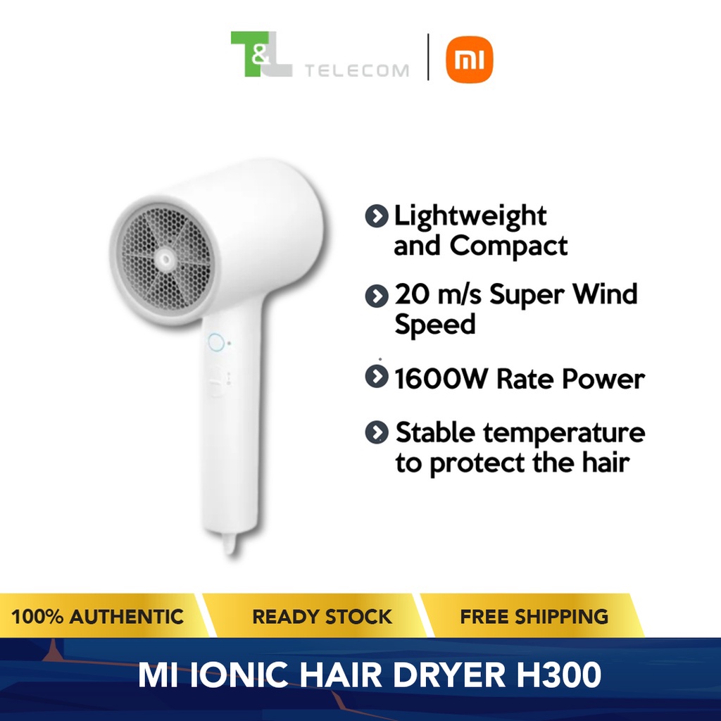 Xiaomi Mi Ionic Hair Dryer H300 (White) | Shopee Singapore