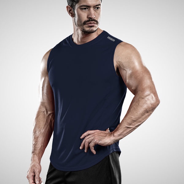 DRSKIN Koera Men`s MESH Tank Top Sleeveless Loose Fit Sports T- Shirts