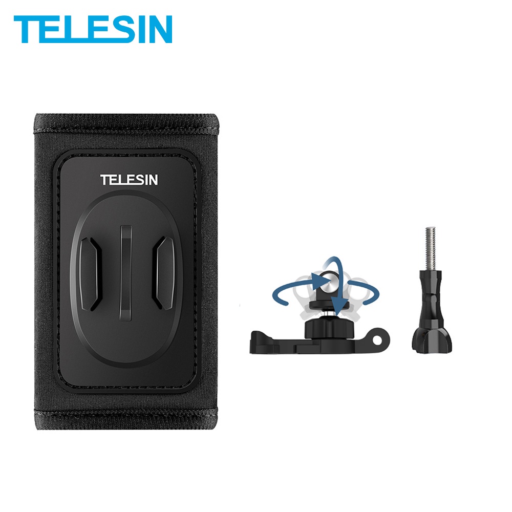 TELESIN 360° Rotate Buckle Double JHook Quick Release Backpack