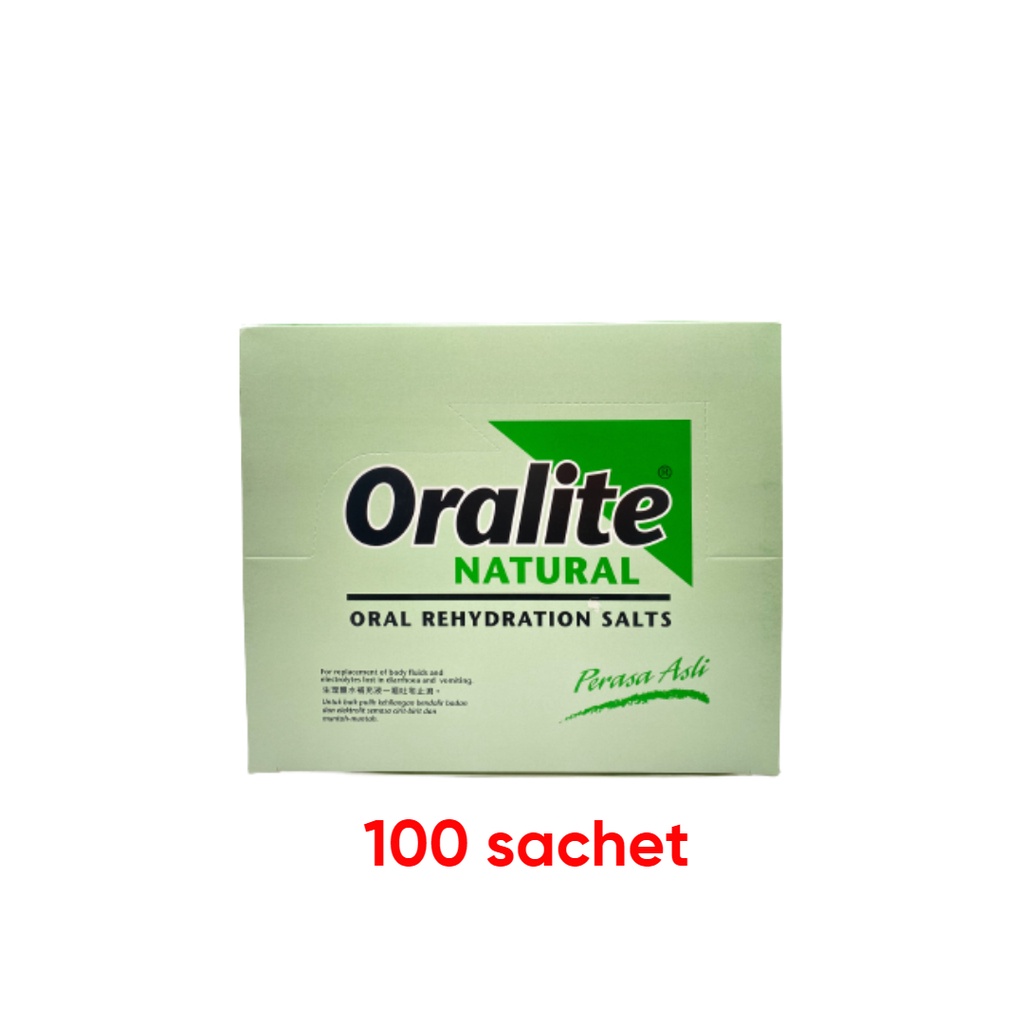 (KKM APPROVED) Oralte Oral Rehydration Salts 1 box 100's ( natural and