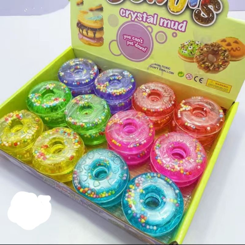? ?? Cute Donut Ice Cream Design Crystal Gel Slime Squishy Toys Anti Stress Kids Goodie Bag Children Day