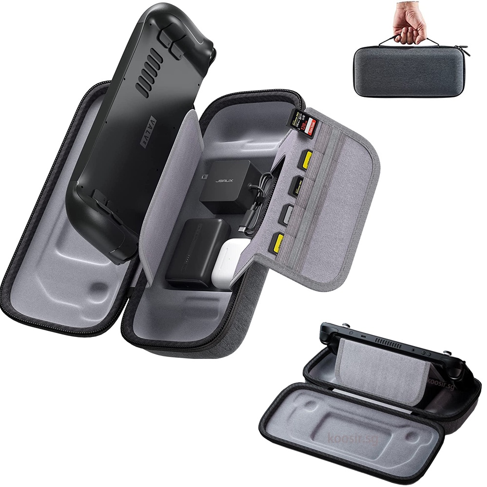 USA GEAR Hard Shell Travel Case For IPod Touch 5th/6th/7th Gen – Black Nylon Protective Cover