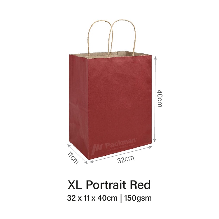 10Pcs Gift Kraft Paper Bag Reusable Solid Color Paper Bag, 53% OFF