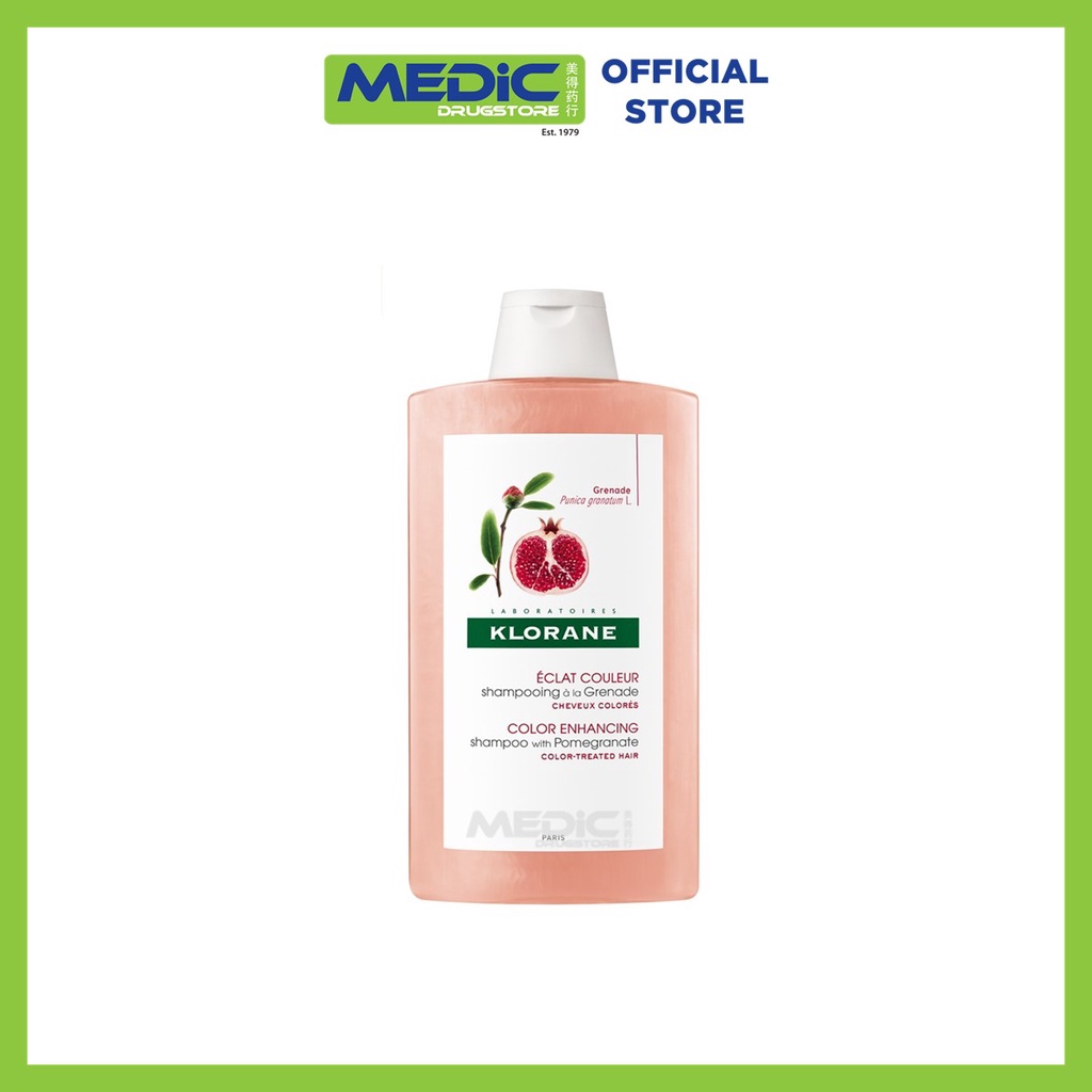[Bundle of 2] Klorane Pomegranate Shampoo 400ml By Medic Drugstore