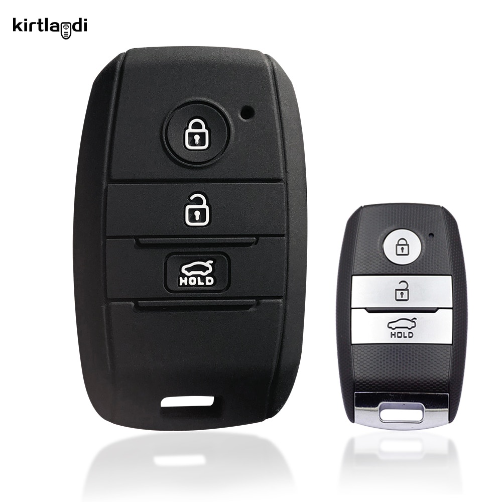 Comfortable in stock Silicone Key Cover Case Holder Keychain For Kia ...