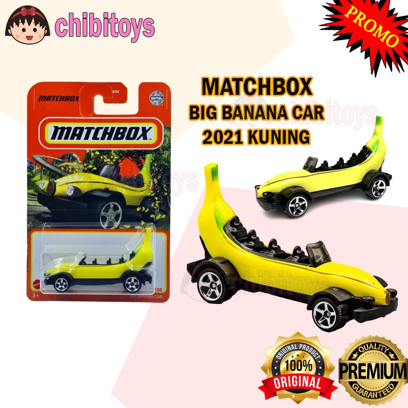 Matchbox BIG BANANA CAR 2021yellow BANANA ROLLER COASTER CAR MBX BANANA BANANA ORIGINAL MATTEL