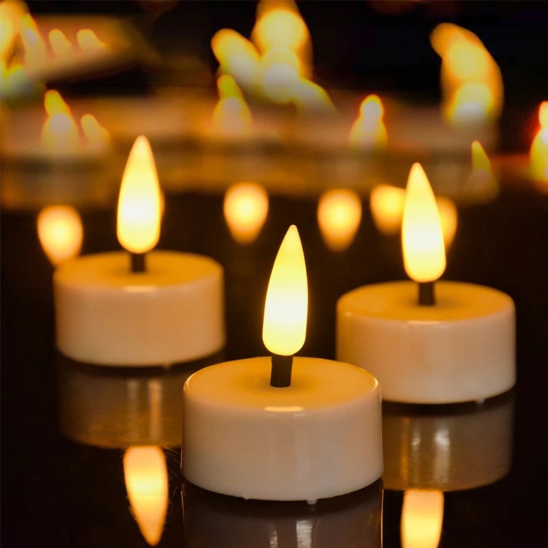 Flickering LED Candle /Battery Powered Tea Light /Flashing Flameless ...