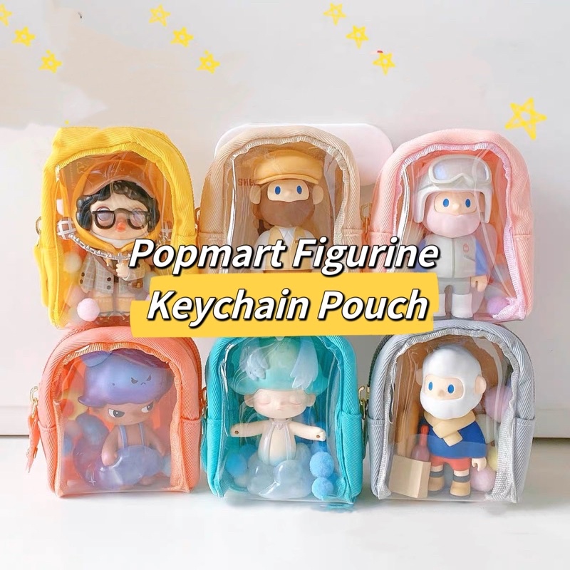 Sg Ready Stock Popmart Blind Box Figurine Clear Pvc Keychain Pouch