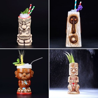 Bar Tiki Cup Ceramic Hawaiian Cocktail Glass Creative Drinking Cup