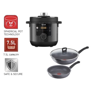 Tefal Turbo Cuisine Multi-Pressure Cooker - 4.8L Black