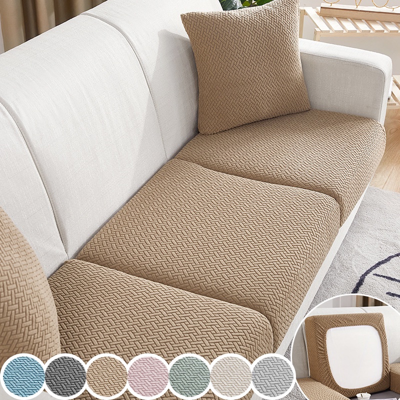 Stripe Jacquard Sofa Seat Cover Thickening Elastic Seat Cover Sectional