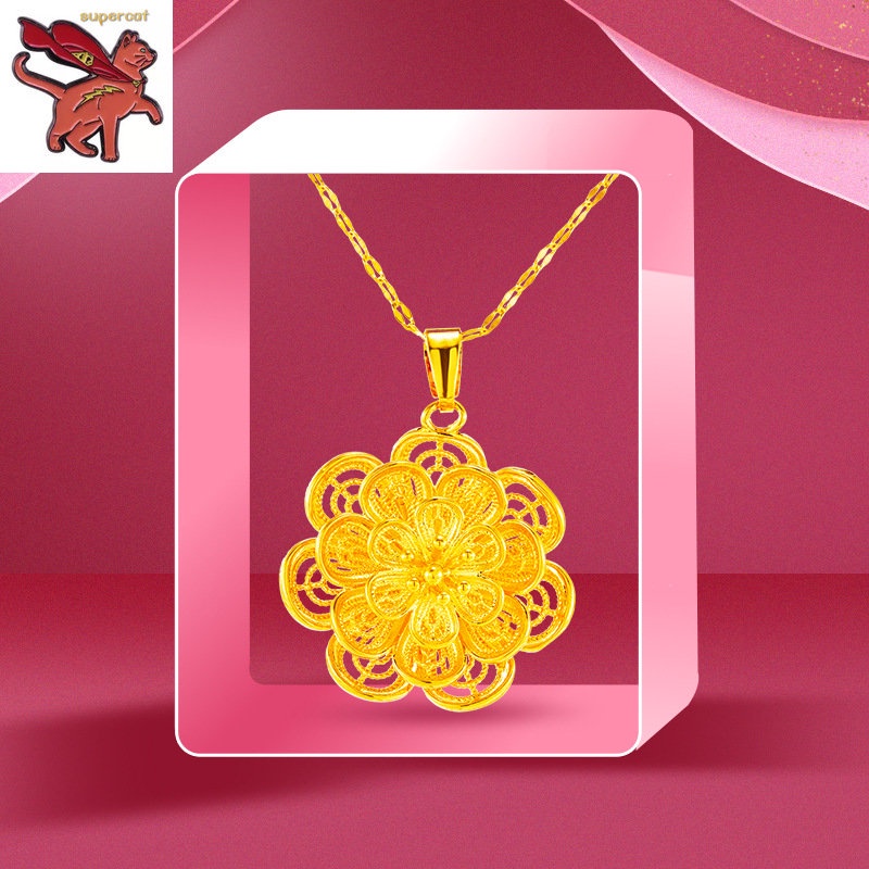 Gold flower sale pendant design