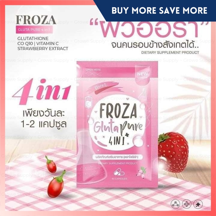 [SG INSTOCK] Froza Gluta Pure Capsule 4 in 1 60 capsules Thailand