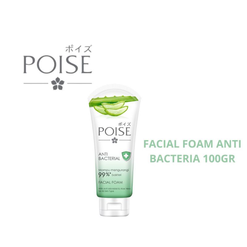 Poise Antibacterial Facial Foam 100gr Facial Soap/Facial Cleanser