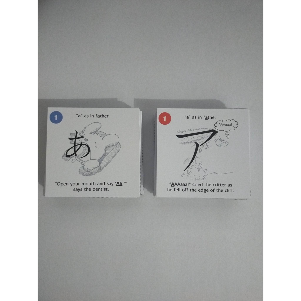 Hiragana and Katakana Flashcards with Art SET | Shopee Singapore