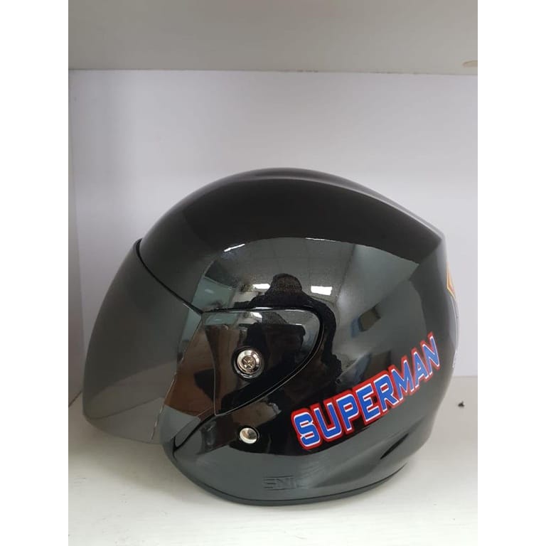 HELM Half Face Anak ANT MINI JORDAN BLACK (MOTIF COWOK RANDOM)(SNI) - Gambar 4