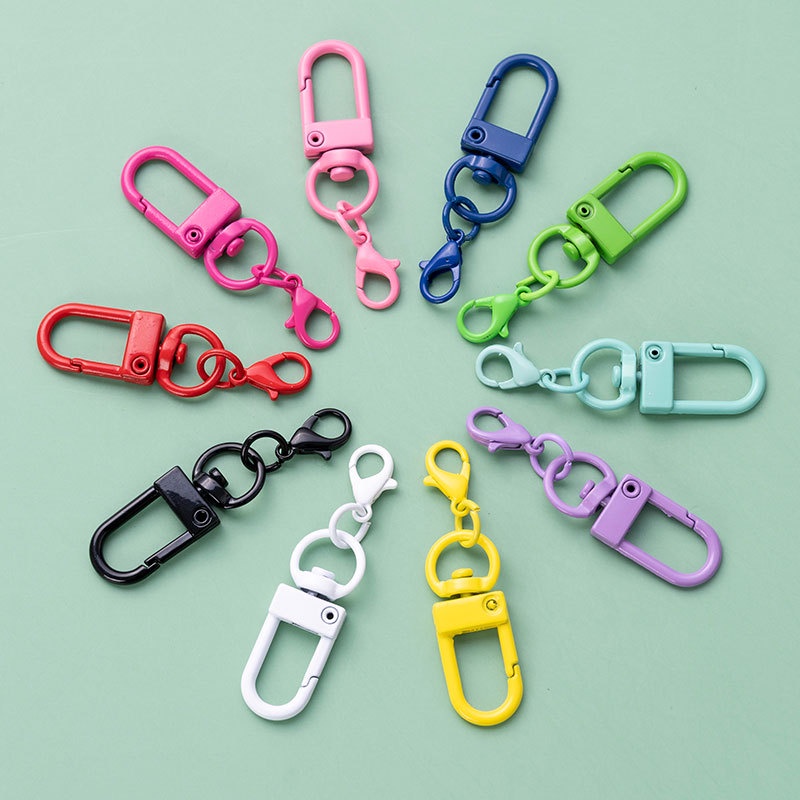 1pcs13mm * 50mm Color Metal Key Ring Car Key Chain Connector DIY