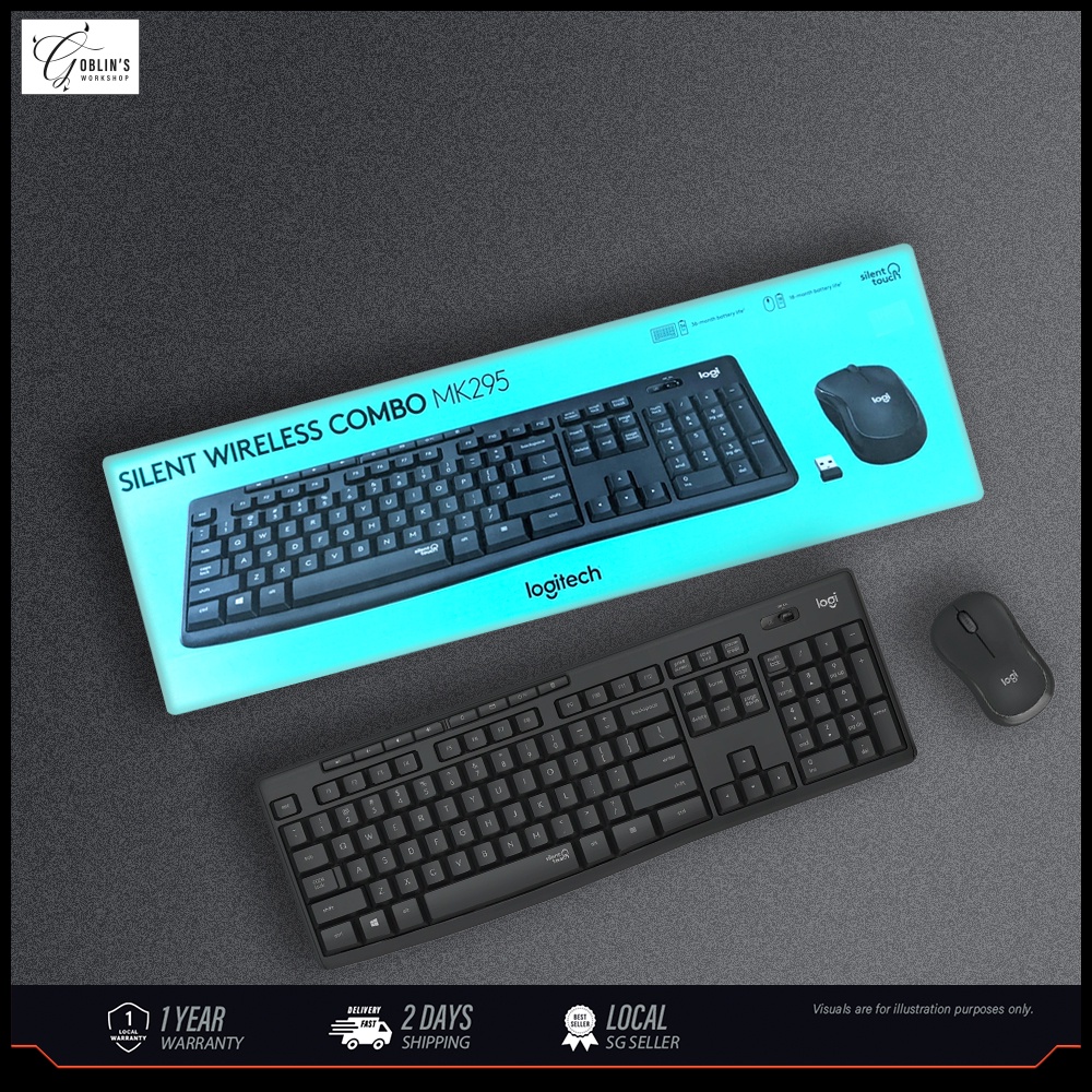 Logitech MK295 Silent Wireless Keyboard Mouse Combo Shopee
