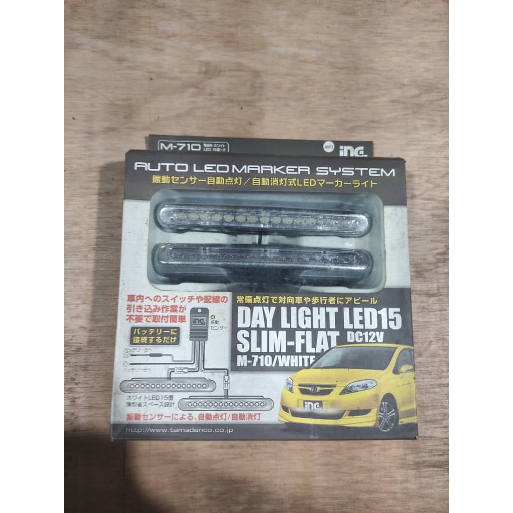 M-710 Japan Auto Led Daylight Slim-Flat system (1 set/2pcs) | Shopee ...