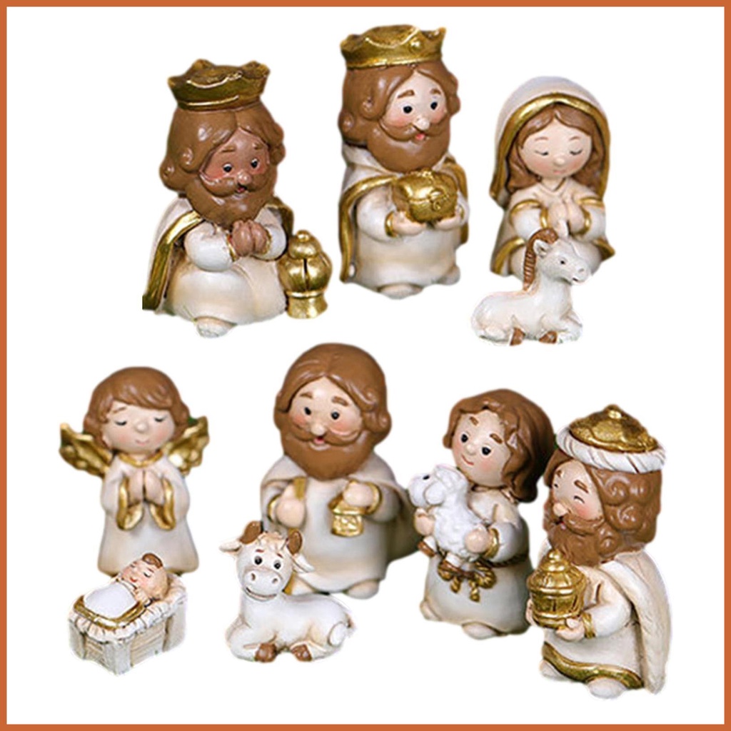 Manger Nativity Set Set Of 10 Holy Family Nativity Scene Decoration