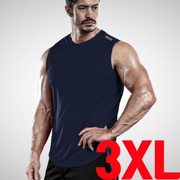 DRSKIN Koera 3XL 4XL Men s MESH Tank Top Sleeveless Loose Fit Sports Top T Shirts Breathable Cool Quick Dry Anti UV Gym Running Fitness Football Soccer Shopee Singapore