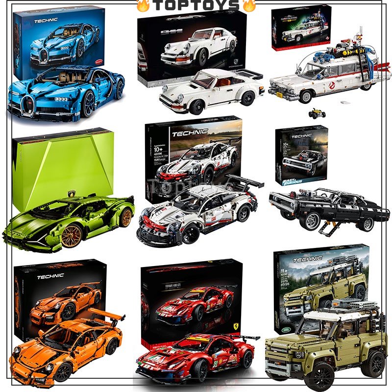 ⚡48 hours delivery ⚡[TOPTOYS]MOC technic car 42069/42143/42141/10304 Supercar Model Building Block Set, Brick Kit Toys Gifts
