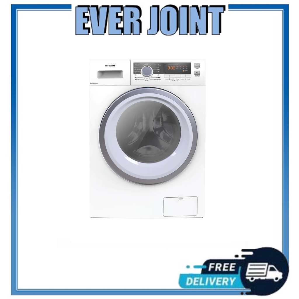 Brandt BWD8614AG Front Load Washer Dryer (8/6kg) | Shopee Singapore