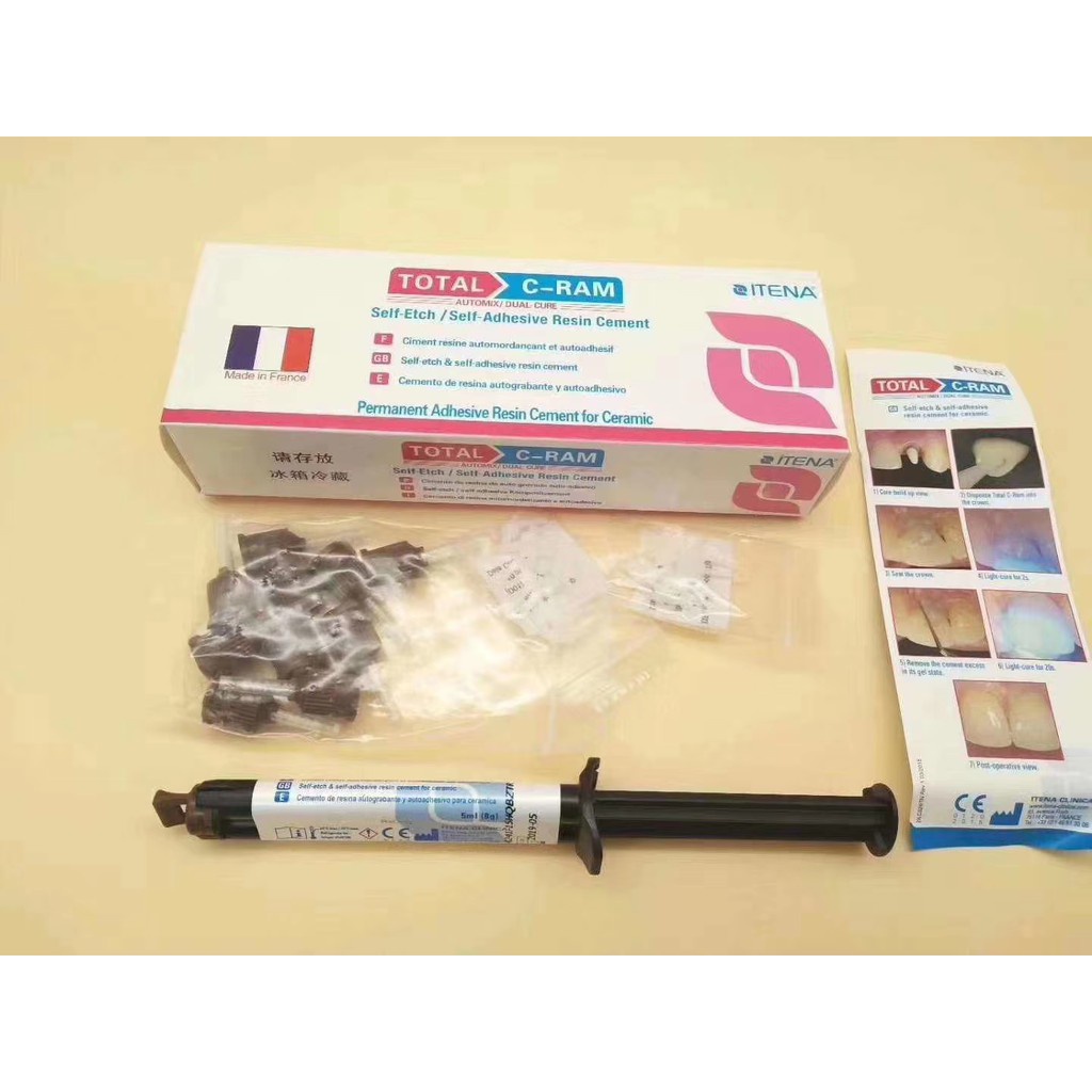 Dental easy to use multifunctional dual curing resin cement ITENA self