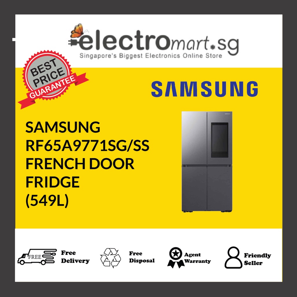 SAMSUNG RF65A9771SG SS FRENCH DOOR FRIDGE 549L Shopee Singapore