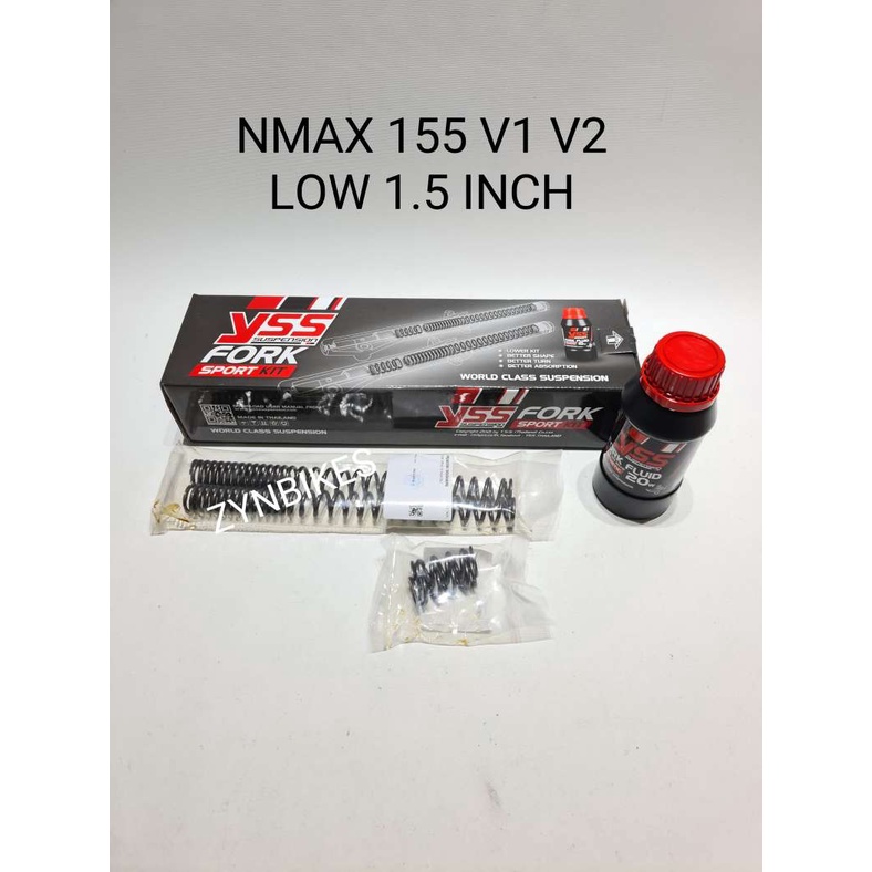 YSS SPORT KIT LOWERING FORK SPRING YAMAHA NMAX 155 V1 V2 Shopee Singapore