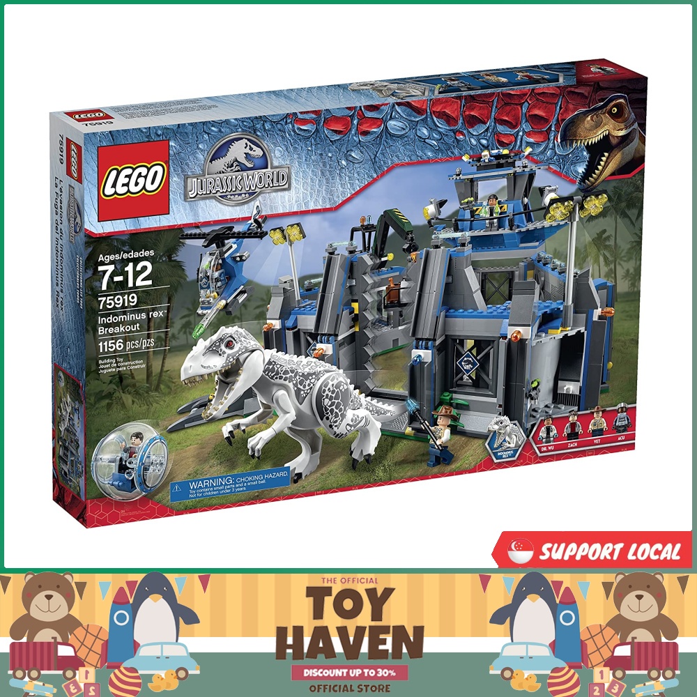 Kit de construcción LEGO Jurassic World Indominus Rex Breakout 75919