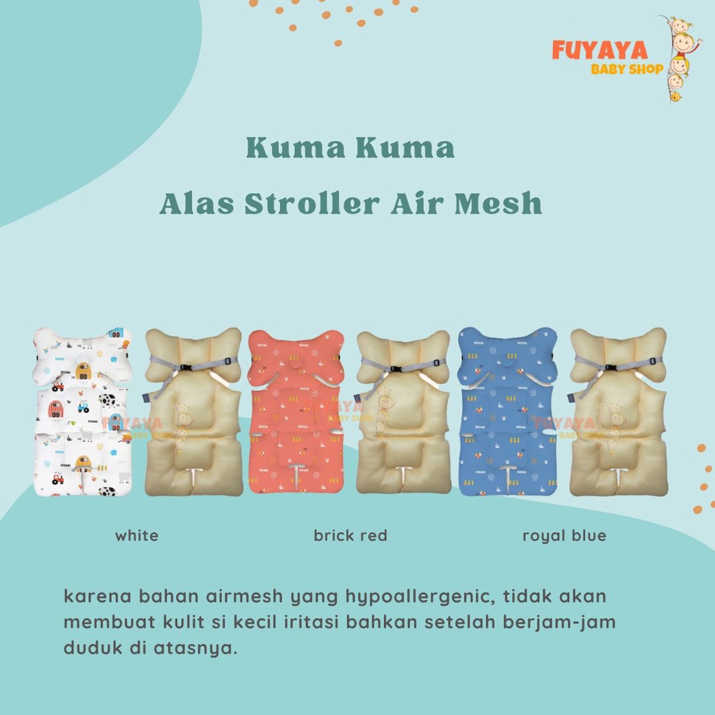 Kuma Kuma AIRMESH BODY Stroller Pad / Kuma Kuma Air Mesh Stroller Pad ...