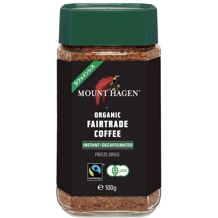 Mount Hagen Organic Fairtrade Decaffeinated Instant Coffee 100g【Direct from Japan】 Shopee