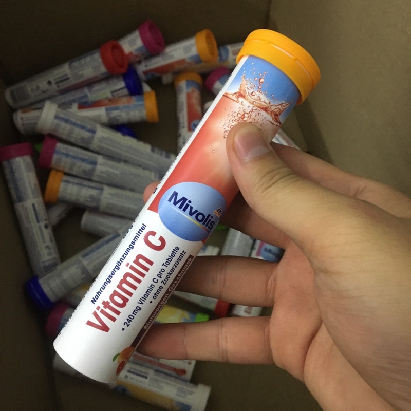 Mivolis Vitamin C effervescent tablets with Vitamin C supplement