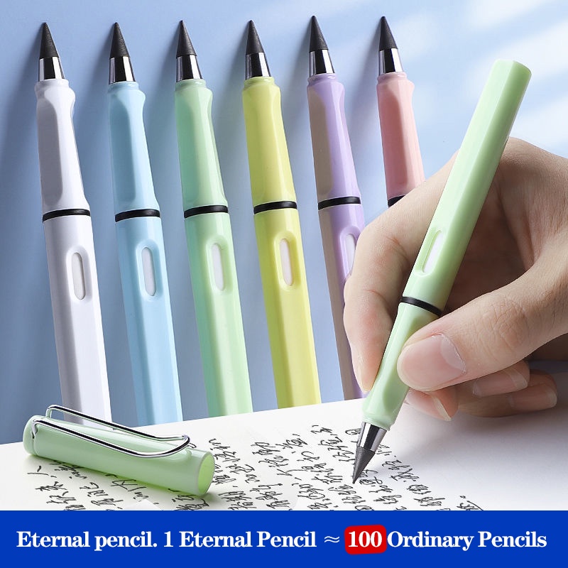 Set Eternal Writing Pencil Unlimited Without Ink Pen Art Sketch Pencil ...