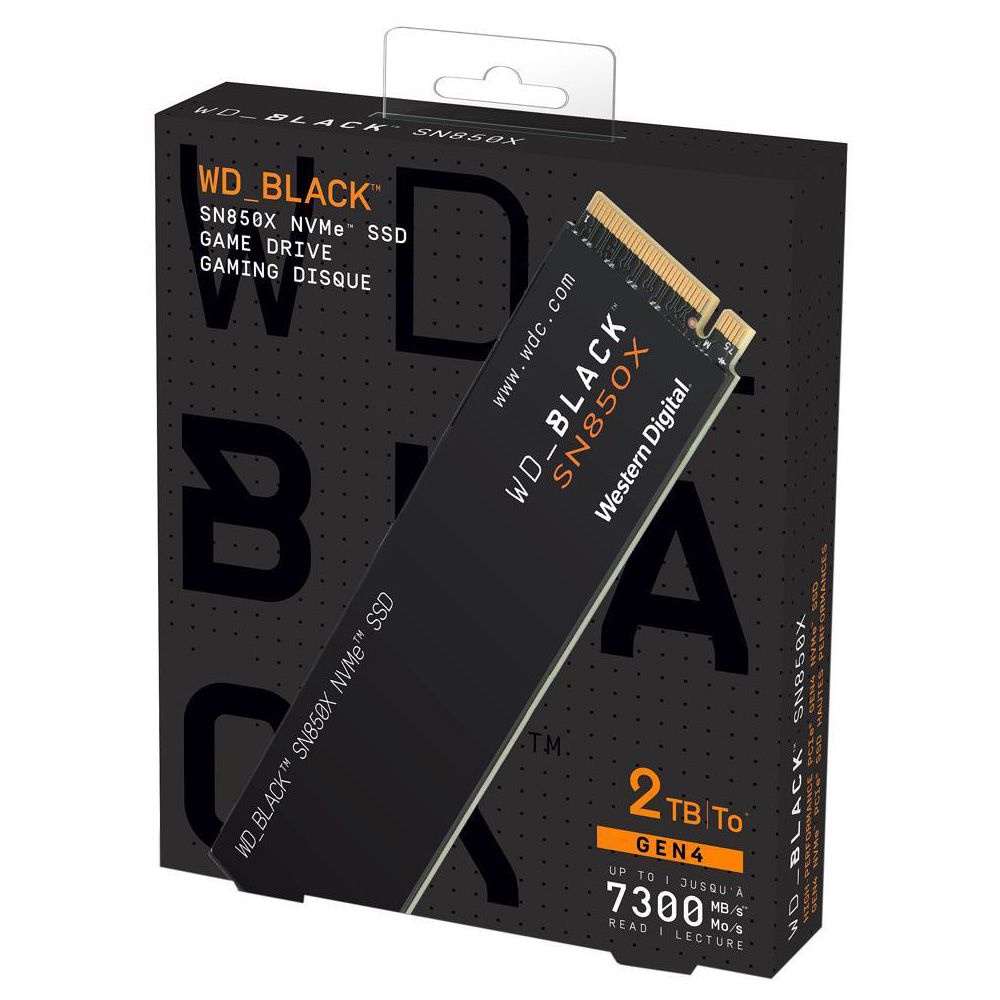 Western Digital 2TB WD_BLACK SN850X PCIe Gen4 M.2 NVMe Internal