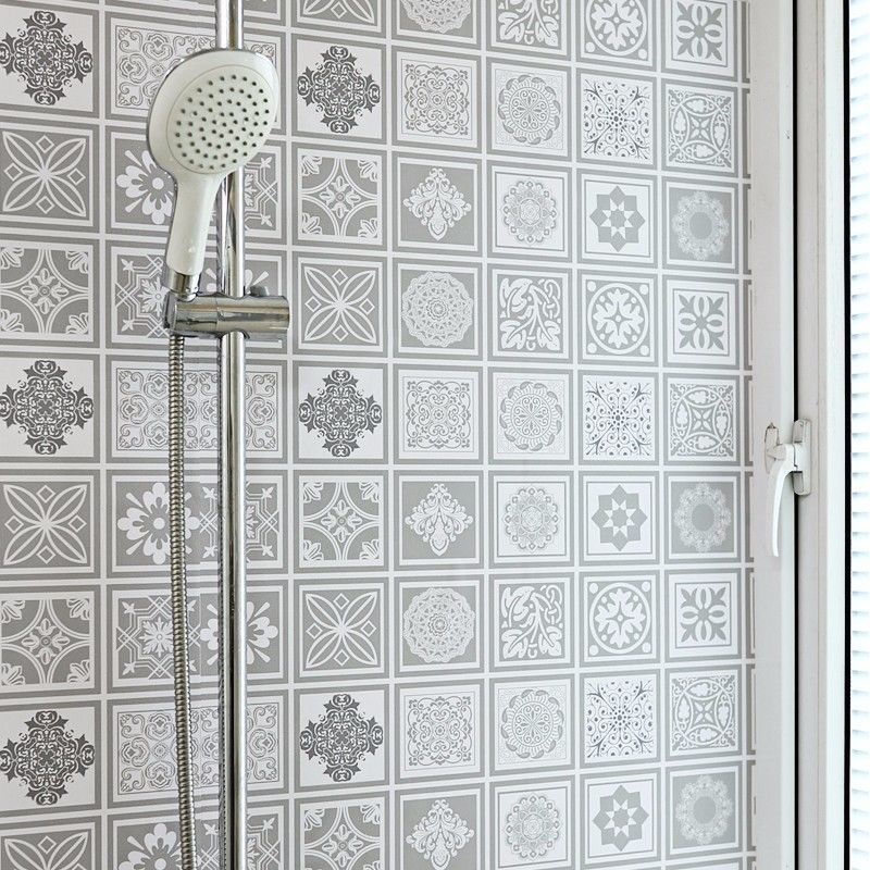 Waterproof toilet wall sticker/thickened self adhesive bathroom wallpaper/vinyl oilproof