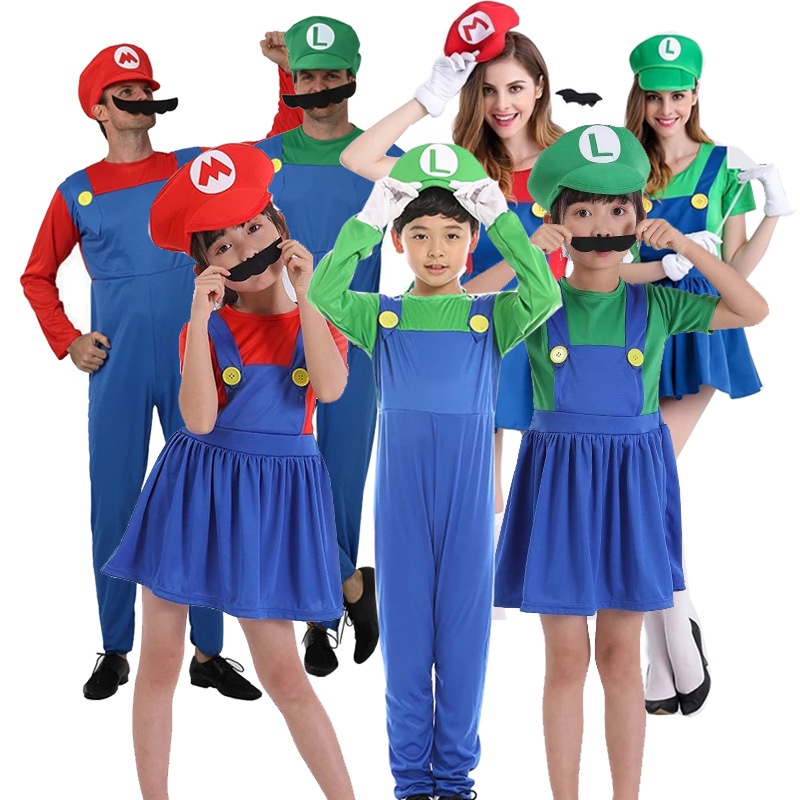 Kids Super Mario Bros Skirt Costume