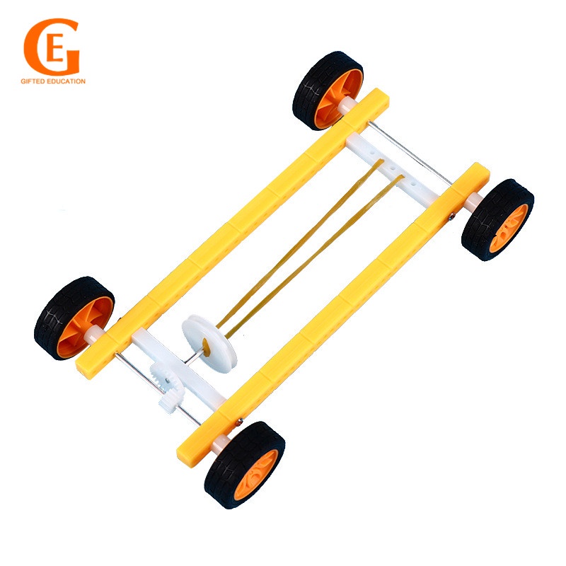 GIFTED EDUCATION Rubber Band Pull Back Car Vehicle DIY Materials Kit