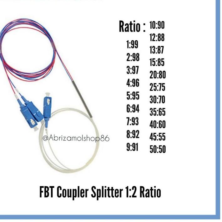 Fbt COUPLER SPLITTER RATIO / SPLITTER 12 UPC RATIO Shopee Singapore