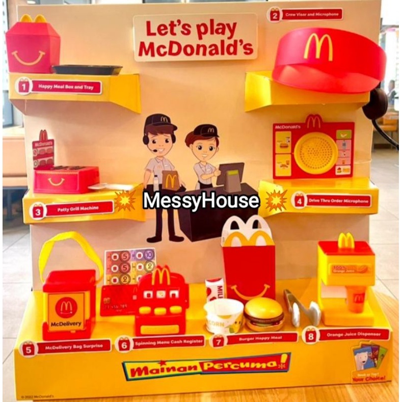 Mcd Mcdonald's Happy Meal Toy Let's Play McDonald's Masak Masak 2022