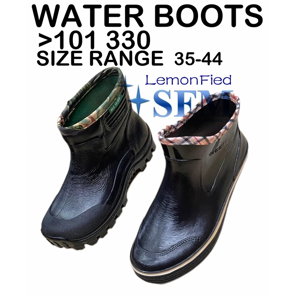 Water Boots 101 330 Kitchen Size 35-44 Anti-Slip Black MID-Cut Unisex ...