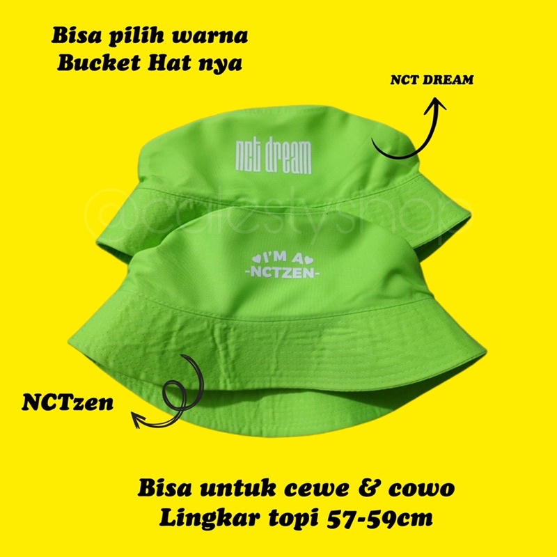 Bucket HAT NCT HAT NCT DREAM NCT 127 NCT U WAY V SM ENTERTAINMENT NEON