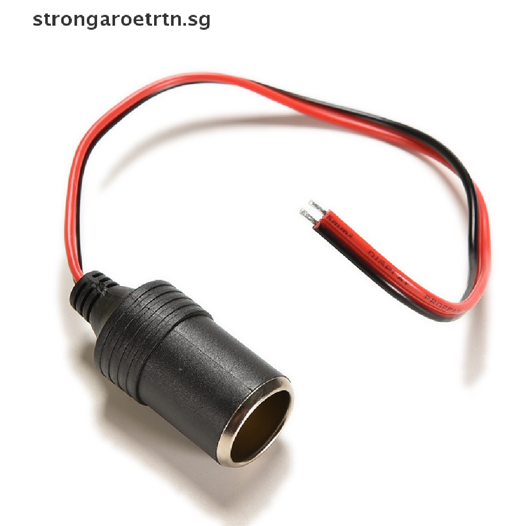 strongaroetrtn New 12v Female Car Socket Plug Connector Plug Cable sg