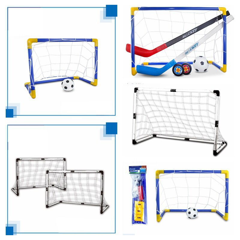 44 60 92cm Portable Plastic Kid Soccer Football Goal Post Net Set