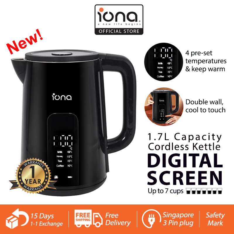 Salton Cool Touch Digital Temperature Control Kettle 